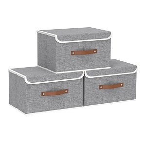 Yawinhe Collapsible Storage BinsGrey13.0x9.0x7.9in3-Pack