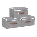 Yawinhe Collapsible Storage BinsGrey13.0x9.0x7.9in3-Pack