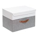 Yawinhe Collapsible Storage BinsWhiteGrey13.0x9.0x7.9in1-Pack