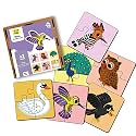 Yay Play 4 Piece Wooden Puzzle for Kids - Set of 6 Jungle Birds Jigsaw Puzzle - Puzzles for Kids for Age 2 &amp; Above - Safe &amp; Durable Pre-School Toys for Kids - Educational Puzzle Game with Wooden Box