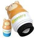 Sun-Easy Sunscreen Applicator for Kids and Family, Refillable, Quick & Easy Roller Application with Sponge, Mess-Free Sunscreen Lotion Toy, 100 ml Bear Blue Cap