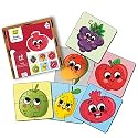 Yay Play 4 Piece Wooden Puzzle for Kids - Set of 6 Fruits Jigsaw Puzzle - Puzzles for Kids for Age 2 & Above - Safe & Durable Pre-School Toys - Educational Puzzle Game with Wooden Box