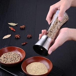 salt pepper grinder crusher with adjustable coarseness pepper mill shaker crusher salt grinders 1 pcs