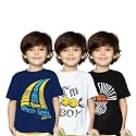 Yazh Texworld Boys Round Neck Blended Cotton
