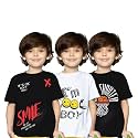 Yazh Texworld Boys Round Neck Blended Cotton