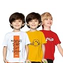 Yazh Texworld Boys Round Neck Blended Cotton