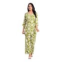 YAZIA Women Cotton Lounge Wear Set – Printed Top &amp; Pyjama Co-Ord Set | Soft Breathable Fabric | Daily, Nightwear &amp; Home Wear | Small to 3XL