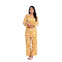 YAZIA Women Cotton Lounge Wear Set – Printed Top &amp; Pyjama Co-Ord Set | Soft Breathable Fabric | Daily, Nightwear &amp; Home Wear | Small to 3XL