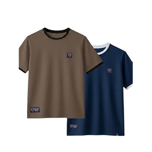 YAZOLE Mens Round Neck Solid T Shirt