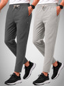 Yazole Pack of 2 Men Solid Grey