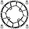 YBEKI Pro-Grade 104BCD Chainring (30-52T) CNC 7075-T6 Aluminum Narrow-Wide MTB/Road Round Oval Bike Chainwheel | Shimano/SRAM 8-11 Speed Compatible | 573MPa Strength(Black/Red/Blue)