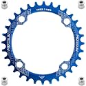 YBEKI Pro-Grade 104BCD Chainring (30-52T) CNC 7075-T6 Aluminum Narrow-Wide MTB/Road Round Oval Bike Chainwheel | Shimano/SRAM 8-11 Speed Compatible | 573MPa Strength(Black/Red/Blue)