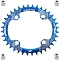 YBEKI Pro-Grade 104BCD Chainring (30-52T) CNC 7075-T6 Aluminum Narrow-Wide MTB/Road Round Oval Bike Chainwheel | Shimano/SRAM 8-11 Speed Compatible | 573MPa Strength(Black/Red/Blue)
