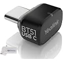 Yealink BT51 USB C Bluetooth Dongle for BH70, BH71, BH72, BH74, BH76 Headsets, Works with PC, Laptops, Mac & Deskphones, Teams & Zoom Compatible, 100 ft Range, Plug-and-Play, HD Voice, Call Control