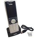 Yealink W56H Cordless IP DECT Phone - for use with Yealink BaseStation W60b, W60p, W41p, RT30 System with Global Teck Microfiber Cloth