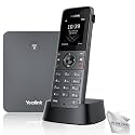 Yealink W73P DECT Cordless VoiP Phone System - Wireless Base Station &amp; Handset for Small Business, Long-Range Roaming, Global Teck Microfiber Cloth