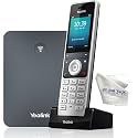 Yealink W76P DECT VoIP Business Cordless Phone System - Global Teck Bundle with W56H Handset and Microfiber Cloth - Requires VoIP Internet Phone Service