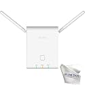 Yealink W90B DECT Bundle IP Multi-Cell System Base for Cordless Phone W53H, W56H, CP930W, CP935W, CP935W, W74H, W56H, W59R, W73H, Deskstop Phone w/DD10K Adapter, W90DM w/Global Teck Microfiber Cloth