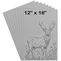Yeaqee 4 Pcs 12 x 18 Inch Linoleum Block Rubber Carving Block Soft Linocut Blocks Large Linoleum Sheet Unmounted Lino Plates for Engraving Art Project Printmaking Artist Studio Supplies (Gray)