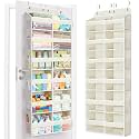 Yecaye 6 Tier Over The Door Organizer, Door Organizer with 12 Compartments