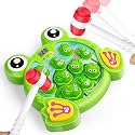 YEEBAY Interactive Whack A Frog Game, Learning, Active, Early Developmental Toy, Fun Gift for Age 2, 3, 4, 5, 6, 7, 8 Years Old Kids, Boys, Girls,2 Hammers Included