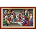 YEESAM ART Cross Stitch Kits for Adults Beginners The Last Supper by Leonardo da Vinci Pre Printed 11ct, DIY Stamped Embroidery Starter Kit Easy Sewing Set Home Decor