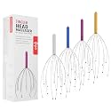 Yeipis 4 Pack Scalp Massagers, Handheld Head Massage Tingler, Scratcher for Deep Relaxation, Hair Stimulation and Stress Relief Christmas Gift