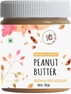 yellow bytes natural crunchy peanut butter 350 g