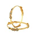 Yellow Chimes Bangles for Women Gold Toned Meenakari Touch Traditional Bangles for Women and Girls