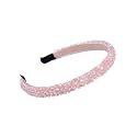 Yellow Chimes Hair Bands for Girls Peach Hair Band Crystal Studded Headbands HairBands for Kids and Girls Hair Accessories For Girls.