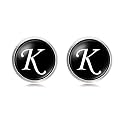 Yellow Chimes Exclusive Collection Alphabet A Statement Stainless Steel Cufflinks for Men