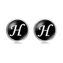 Yellow Chimes Exclusive Collection Alphabet A Statement Stainless Steel Cufflinks for Men