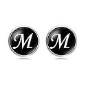 Yellow Chimes Exclusive Collection Alphabet A Statement Stainless Steel Cufflinks for Men