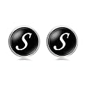 Yellow Chimes Exclusive Collection Alphabet A Statement Stainless Steel Cufflinks for Men