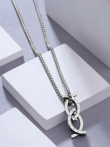 yellow chimes fashion ring shape-shifting ring fidget necklace dual-use necklace chain for men copper stainless steel pendant