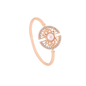yellow chimes hand cuff kadaa bracelets rose gold plated jewellery birthday gift for girls amp women anniversary gift for wife