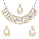 Yellow Chimes Jewellery Set for Women and Girls Traditional Kundan Necklace Set Gold Plated Kundan Choker Necklace Set | Birthday Gift for girls and women Anniversary Gift for Wife