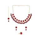 Yellow Chimes Jewellery Set for Women and Girls Traditional Kundan Necklace Set Gold Plated Kundan Choker Necklace Set | Birthday Gift for girls and women Anniversary Gift for Wife