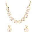 Yellow Chimes Jewellery Set for Women and Girls Traditional Kundan Necklace Set Gold Plated Kundan Choker Necklace Set | Birthday Gift for girls and women Anniversary Gift for Wife