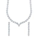 Yellow Chimes Jewellery Set for Women Rhodium
