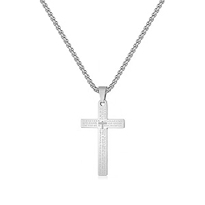 yellow chimes pendant for men and boys silver pendants for men  stainless steel cross pendant necklace chain for men  birthday gift for men and boys anniversary gift for husband
