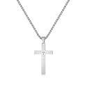 Yellow Chimes Pendant for Men and Boys Silver Pendants For Men | Stainless Steel Cross Pendant Necklace Chain for Men | Birthday Gift for Men and Boys Anniversary Gift for Husband