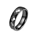 Yellow Chimes Rings for Men Black Band