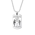 Yellow Chimes Silver Dog Tag Pendant for Men and Boys - Stainless Steel Chain with Inspirational Words 'We Will Fight Them Together' - Birthday Gift