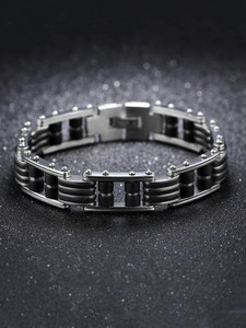 yellow chimes stainless steel rhodium bracelet