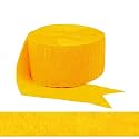 Yellow Crepe Kraft Paper Streamers -4Pc