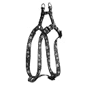 Yellow Dog Design Paisley Skulls Black Step-in Dog Harness, Large-1" Wide and fits Chest of 25 to 40"