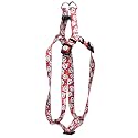 Yellow Dog Design Sugar Skulls 25-Inch to 40-Inch Step-In Harness, Large, Red