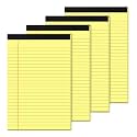 Yellow Legal Pads 5×8 Small Notepads 4 Pack Yellow Note Pads 5×8 Perforated