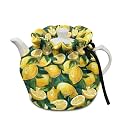 Yellow Lemon Tea Cosy for Teapots Stain Resistant Heat Preservation Teapot Dust Cover Creative Kitchen Tea Pot Cover Keep Warm Thanksgiving Decor for Home Kitchen Table